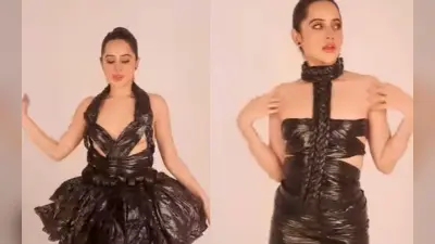 उर्फी जावेद ने डस्टबिन बैग से बना ली अजीब ड्रेस, आपको कैसी लगी? यहां देखिए वायरल वीडियो