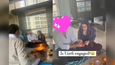 Urfi Javed Engaged: उर्फी जावेद ने गुपचुप कर ली सगाई? मिस्ट्री मैन संग हु स्पॉट, देखें रोका सेरेमनी की PHOTOS