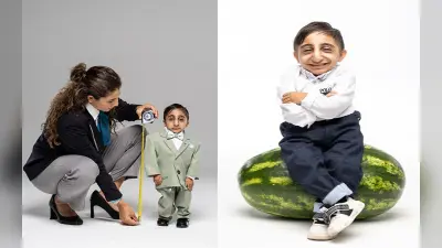 मिलिए दुनिया के सबसे छोटे आदमी अफशीन गदरजादेह से, इनकी लंबाई है 2 फीट 1 इंच