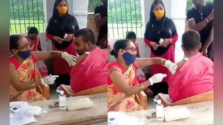 VIDEO: बिहार में कोरोना वैक्सीन के बदले नर्स ने लगा दी खाली इंजेक्शन, वीडियो से हुआ खुलासा, मामले ने पकड़ा तूल