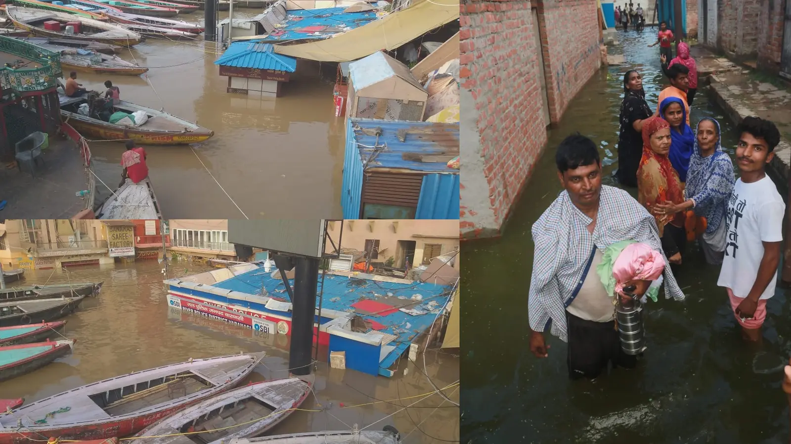 UP: वाराणसी में गंगा के बढ़ते जलस्तर से स्थानीय लोगों में दहशत, 280 परिवारों ने राहत शिविरों में ली शरण