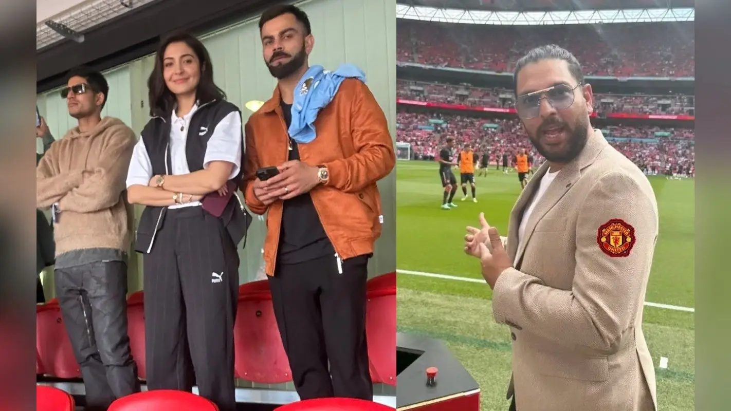 FA Cup Final देखने पहुंचे विराट-अनुष्का, इन खिलाड़ियों ने भी उठाया फुटबॉल मैच का लुत्फ