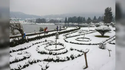 Snowfall In Srinagar: कश्मीर की धरती पर जन्नत का मंज़र, हसीं वादियों में महक रही केसर, हर तरफ बर्फ की सफेद चादर