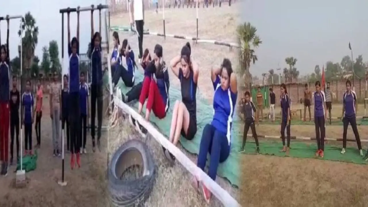 रोहतास की बेटियां मैदान में बहा रही है पसीना, अग्निवीर बनने की कर रही तैयारी