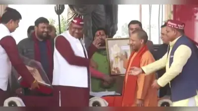 Gorakhpur: निषाद पार्टी के संकल्प दिवस समारोह में सीएम योगी बोले- ‘मैं आप सबके संघर्ष का अभिनंदन करता हूं’