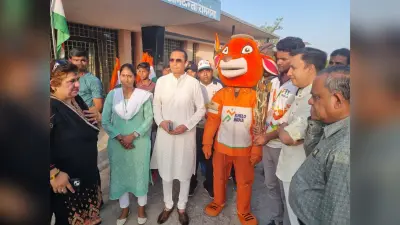 खेलो इंडिया यूनिवर्सिटी गेम्स-2022 को तैयार यूपी, मशाल रिले और शुभंकर जीतू ने जीता लोगों का दिल