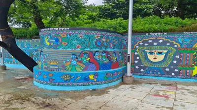 गया में सीता पथ पर बन रही भारत की सबसे लंबी मिथिला पेंटिंग, मां सीता के जीवन का किया गया है चित्रण