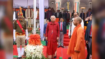 Republic Day 2024 : राज्यपाल आनंदीबेन पटेल ने विधानसभा पर फहराया तिरंगा, लखनऊ की सड़कों पर दिखा भीष्म-90 टैंक
