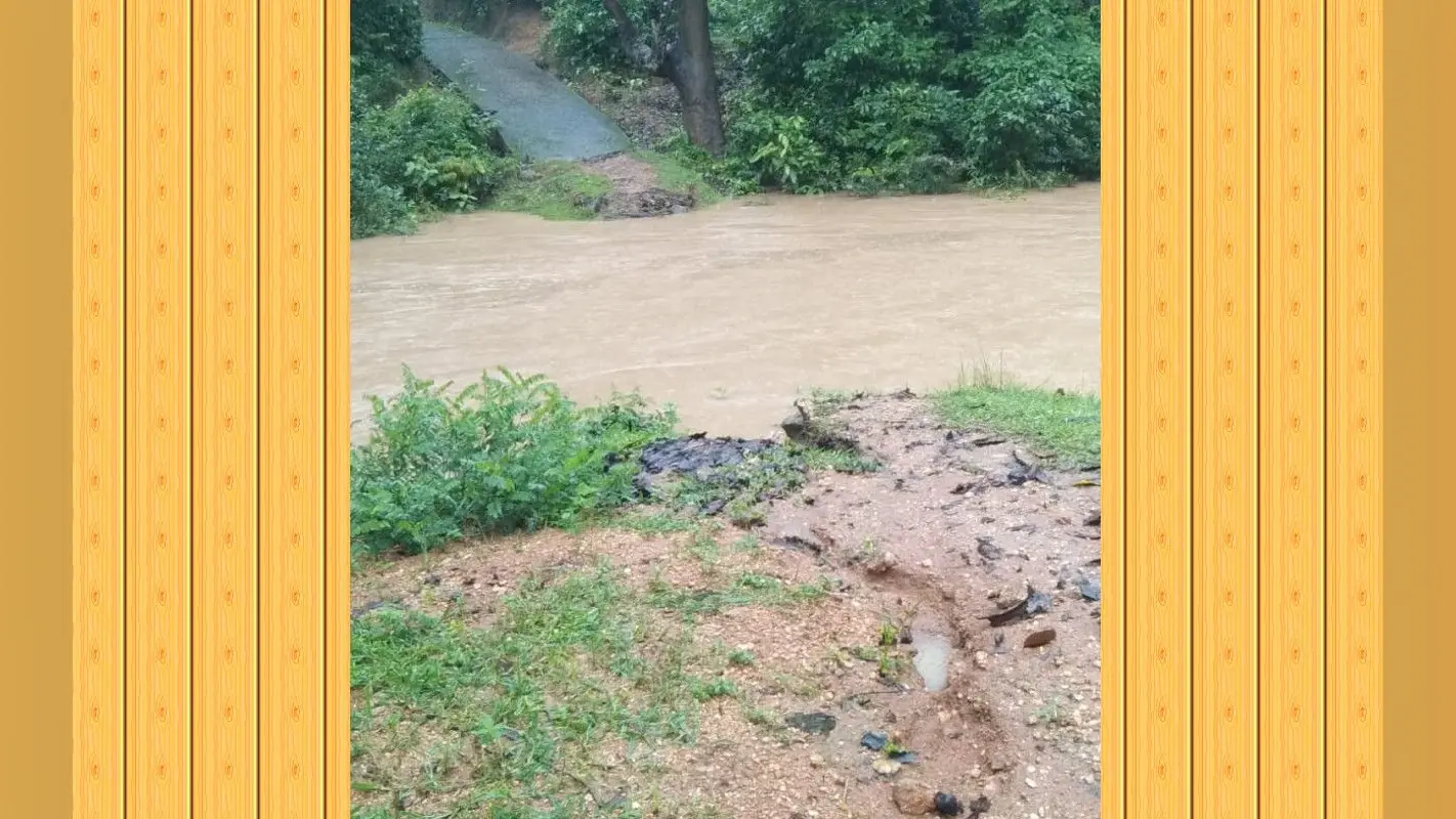 झारखंड : सिमडेगा में भारी बारिश से जनजीवन अस्त-व्यस्त, बेलकोना नदी में बना लकड़ी का पुल बहा
