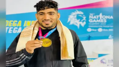 36 National Games: वुशु खिलाड़ी मुकेश चौधरी गोरा ने जीता गोल्ड, राजस्थान पुलिस में खुशी की लहर