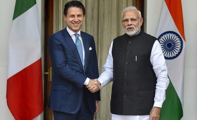 मोदी से मिले इटली के PM कोंटे, दोनों देश अपने संबंधों को और प्रगाढ़ बनाने पर सहमत