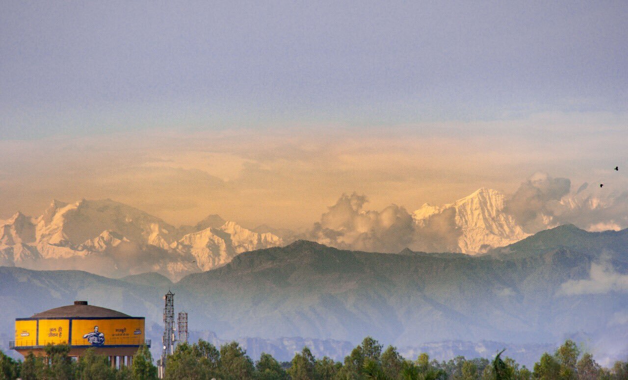लॉकडाउन के कारण घटा प्रदूषण, यूपी के सहारनपुर से दिख रहा हिमालय, देखें तस्वीरें