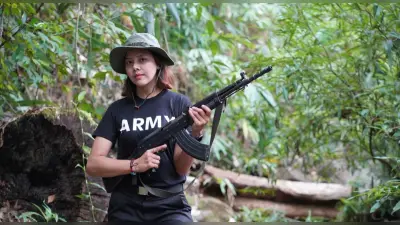 म्यांमार की ब्यूटी क्वीन तार तेत के हाथ में AK-47, सोशल मीडिया पर फोटोज वायरल, वजह है बेहद खास