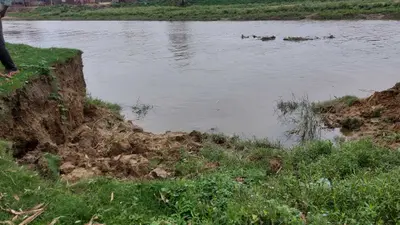 सीमावर्ती इलाकों की नदियों में उफान, तिलावे की तेज धार में बहा बच्चा, तलाश में जुटे ग्रामीण