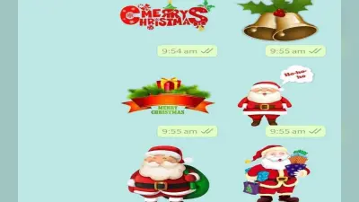 Christmas WhatsApp Sticker: व्हाट्सऐप पर अपनों को भेजें मेरी क्रिसमस वाले स्टिकर, जानिए तरीका