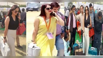UP Election 2022: पीली साड़ी वाली मैडम रीना द्विवेदी ने बदला लुक, स्लीवलेस टॉप और ट्राउजर में आईं नजर