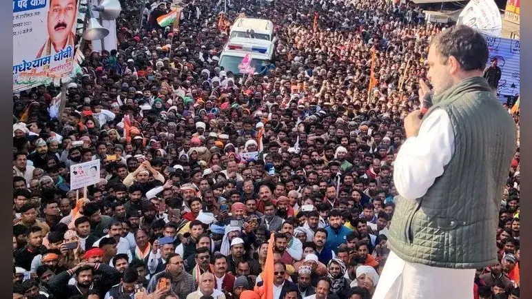 अमेठी में राहुल गांधी की प्रतिज्ञा पदयात्रा, अपने पुराने लोकसभा क्षेत्र की जनता को कहा- ‘थैंक्यू’