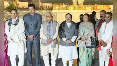अयोध्या में VVIP अतिथियों ने रामलला के किए दर्शन, जेपी नड्डा बोले- करोड़ों भारतीयों की इच्छा हुई पूरी
