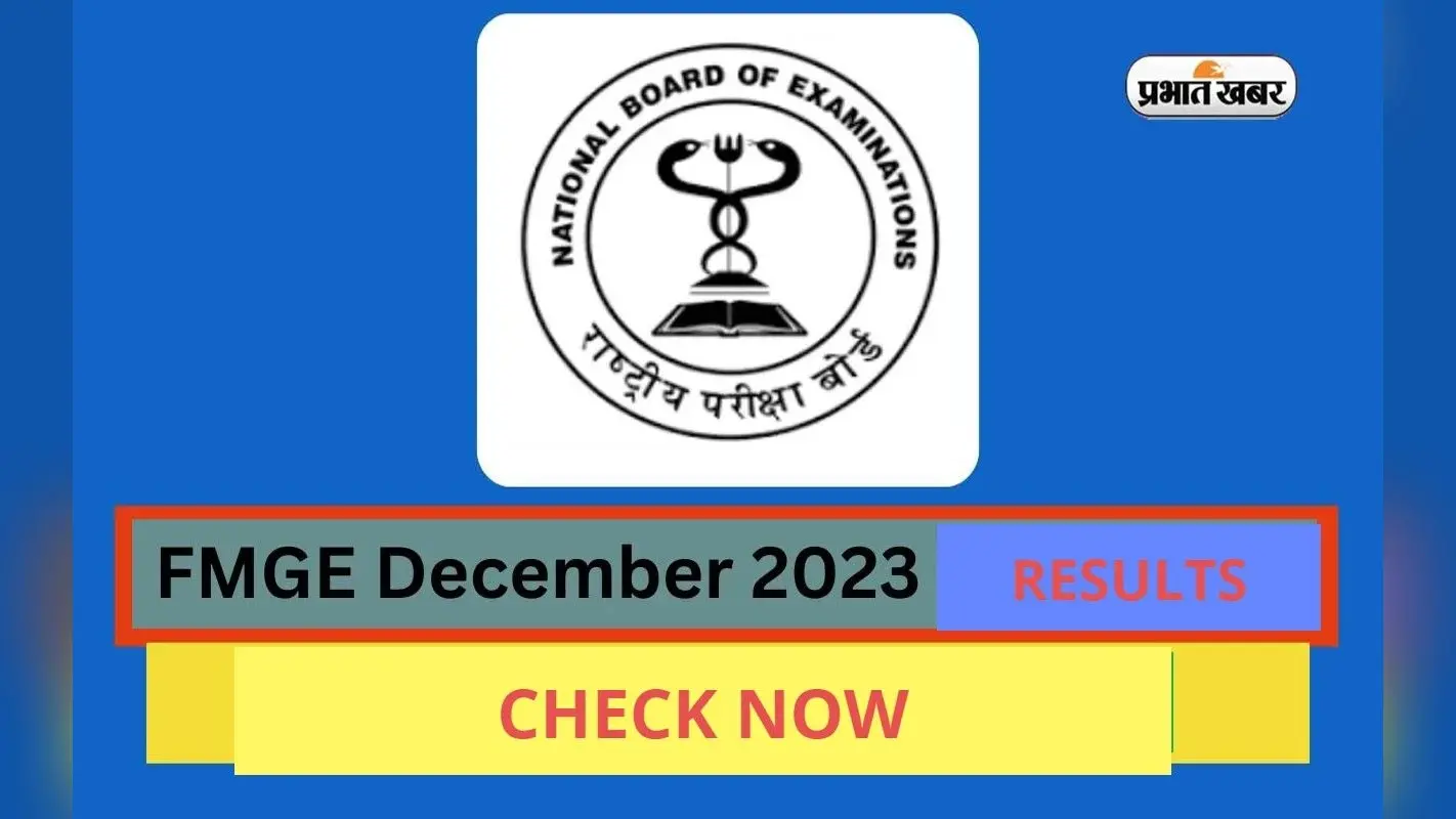 FMGE 2024 Results: फॉरेन मेडिकल ग्रेजुएट दिसंबर एग्जाम के नतीजे हुए जारी, यहां से करें चेक
