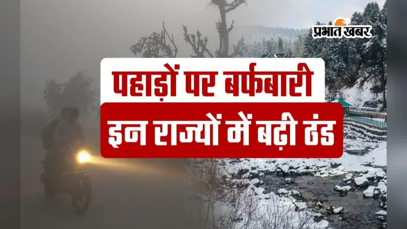 VIDEO: पहाड़ों पर हो रही बर्फबारी ने भारत में बढ़ाई ठंड, वीडियो में देखें मौसम का हाल