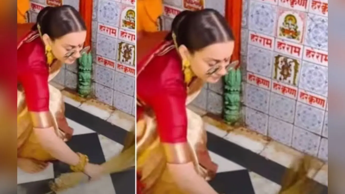 Ayodhya Ram Mandir: अयोध्या पहुंची कंगना रनौत, हनुमान गढ़ी में लगायी झाड़ू, कहा- आओ मेरे राम!