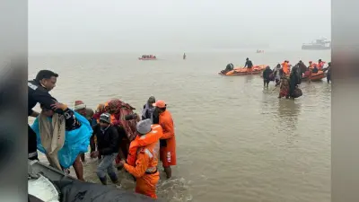 Ganga Sagar Mela : गंगा सागर से लौट रहे 182 तीर्थयात्रियों को भारतीय तटरक्षक बल ने काकद्वीप के पास बचाया