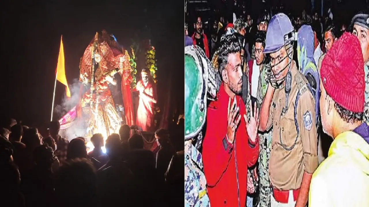 बिहार के भागलपुर में मूर्ति विसर्जन के दौरान हिंसक झड़प, पत्थरबाजी और फायरिंग में एक दर्जन युवक जख्मी