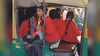 सड़क हादसे के बाद ऑटो चालकों पर हुई कार्रवाई, बच्चों का कौन करेगा ख्याल, स्कूली वाहन ढो रहे 15 से 16 बच्चे