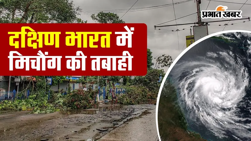 VIDEO: चक्रवात तूफान मिचौंग का दिखा कहर, दक्षिण भारत में अबतक 13 की मौत