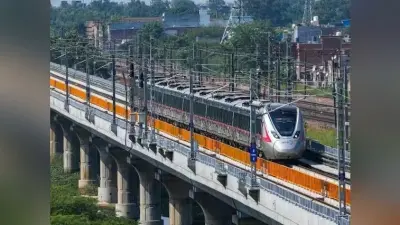 Rapid Rail: एनसीआरटीसी ने दिल्ली-मेरठ आरआरटीएस कॉरिडोर पर पुलों को जोड़ने का काम पूरा किया