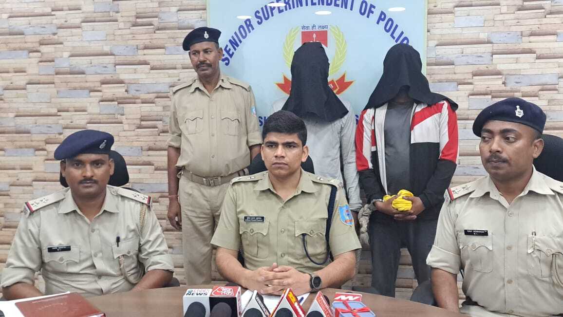 उलीडीह: कट्टा,गोली समेत ब्राउन शुगर व गांजा के साथ दो गिरफ्तार