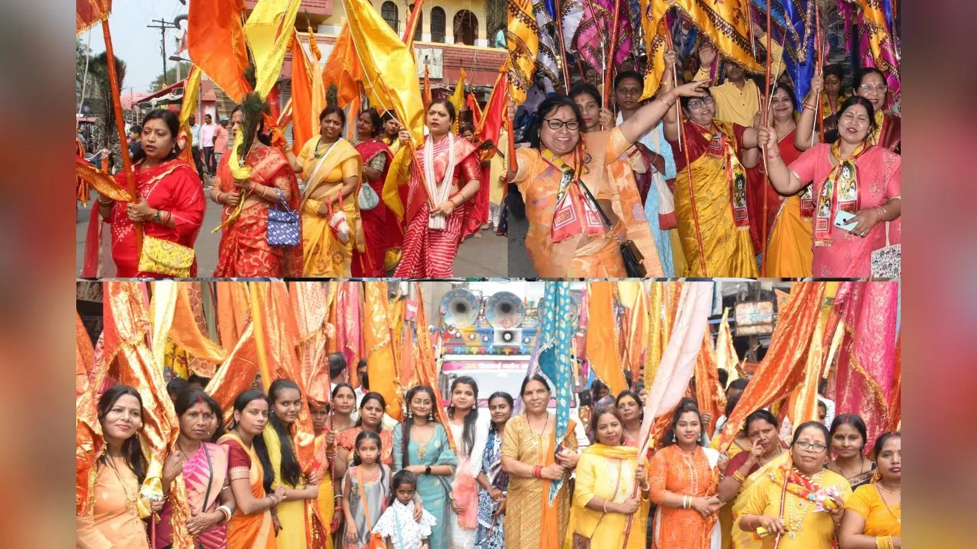 झारखंड के गिरिडीह, धनबाद व बोकारो में फाल्गुन महोत्सव, भक्तों ने हाथों में निसान लेकर किया नगर भ्रमण