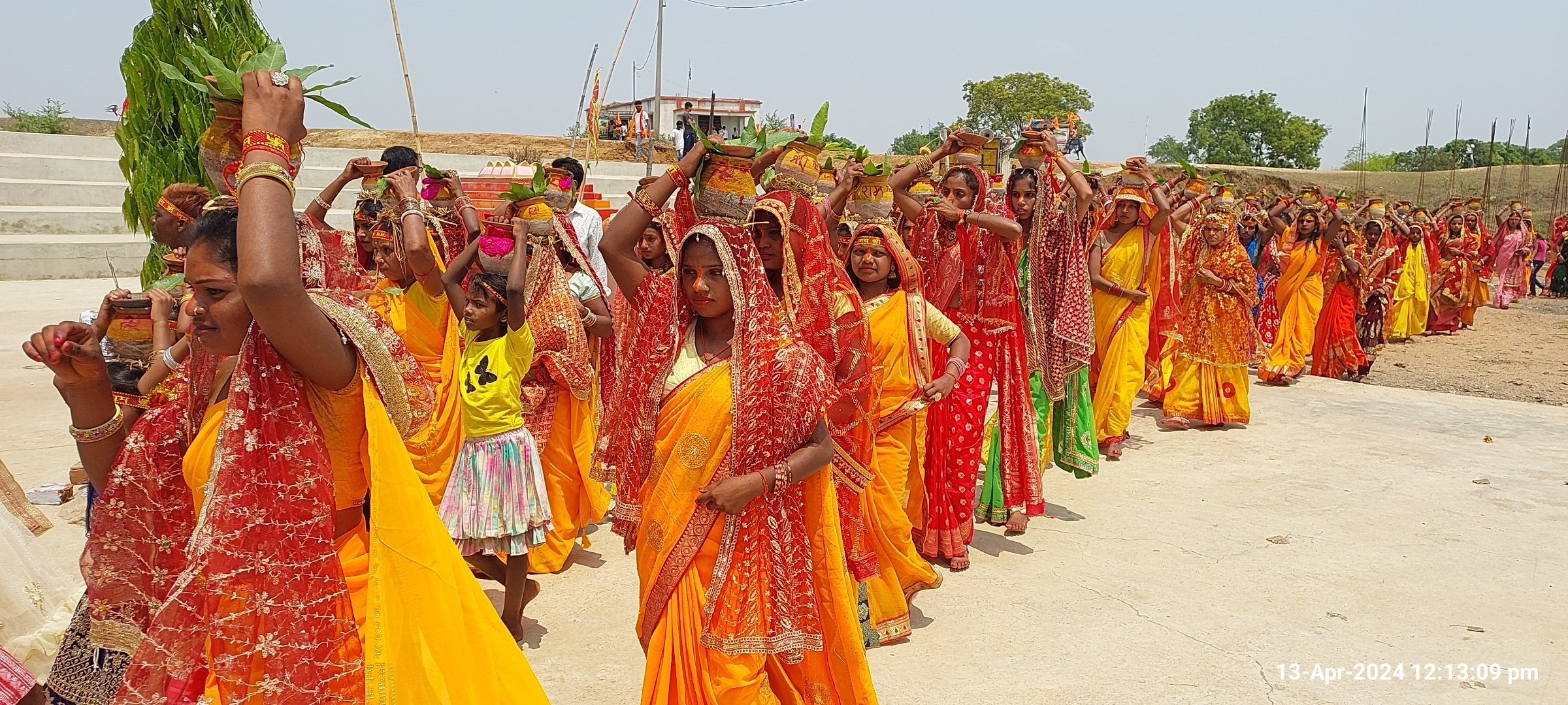 हनुमत प्राण प्रतिष्ठा समारोह को ले निकली शोभा यात्रा