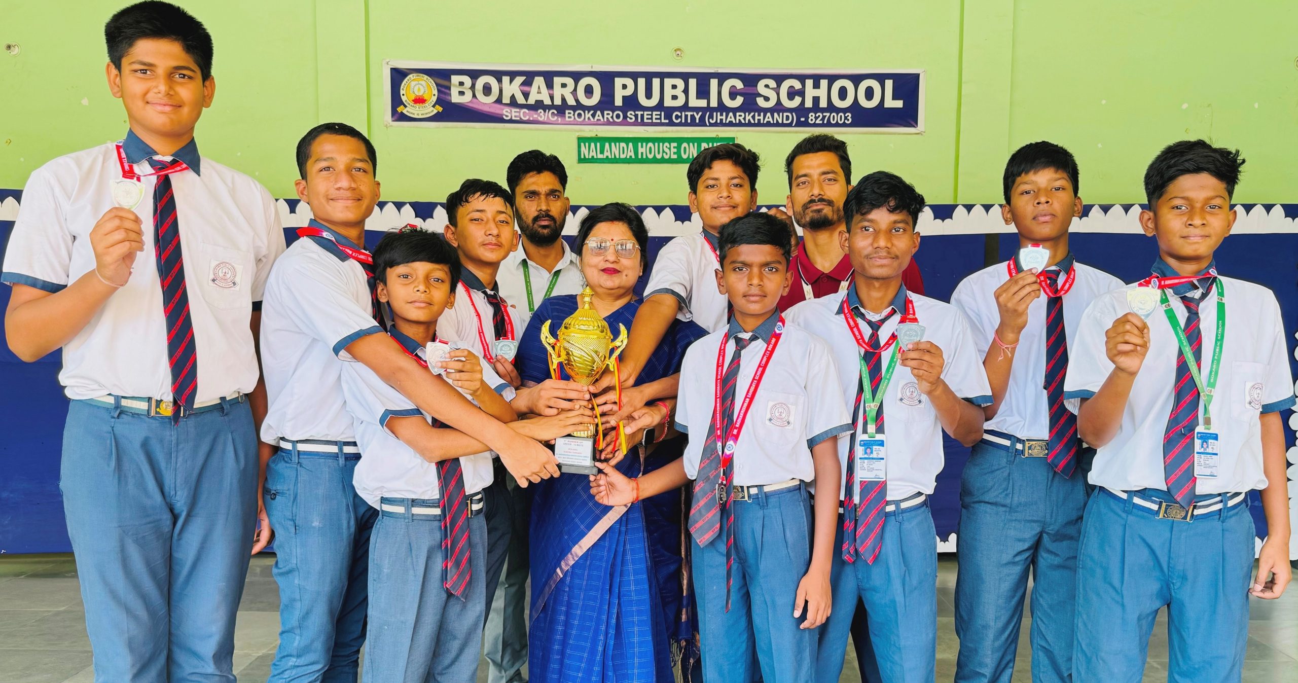 अंडर-14 बालक वर्ग में बोकारो पब्लिक स्कूल बना उपविजेता