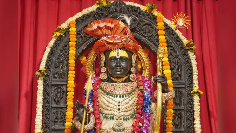 Ayodhya Ram Mandir: अयोध्या राम मंदिर में श्री रामलला का सूर्य तिलक प्रभात खबर पर लाइव