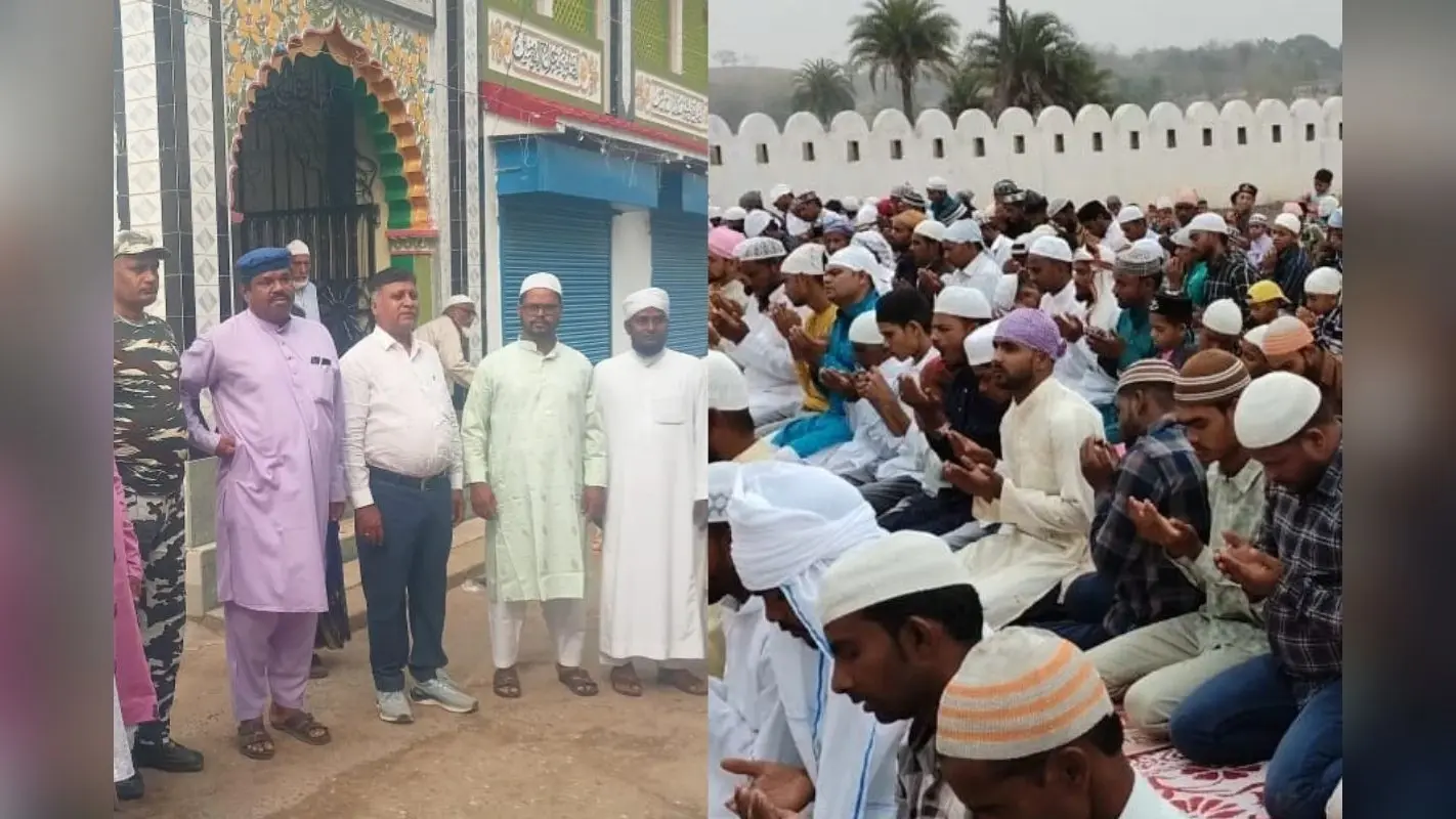 गिरिडीह में दिखा ईद का उल्लास, अकीदतमंदों ने ईदगाह व मस्जिदों में नमाज अदा कर दी बधाई