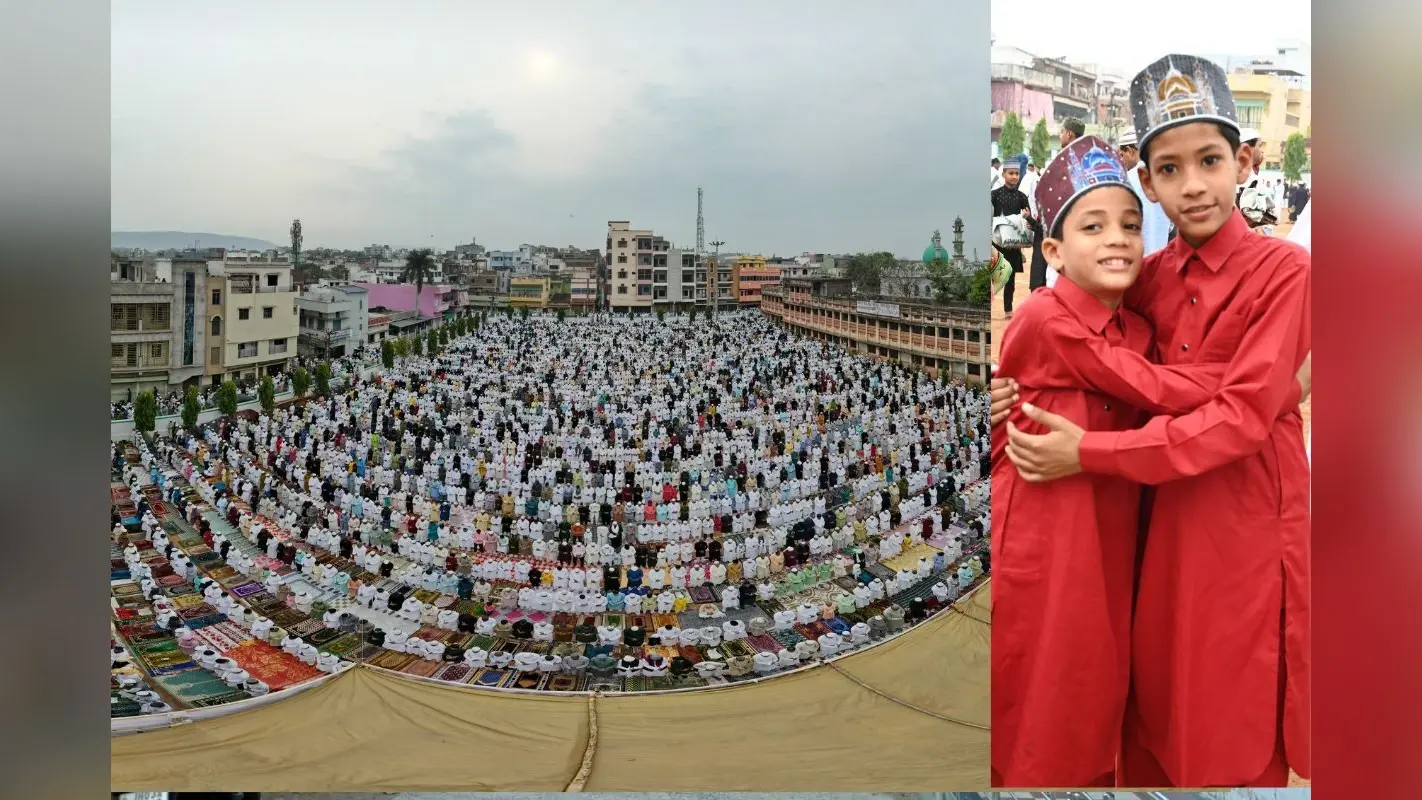 Eid 2024: जमशेदपुर में ईद पर मस्जिद व ईदगाह पहुंचे नमाजी, एक-दूसरे के गले मिलकर दी बधाई