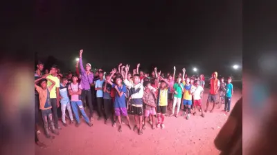 फैन पार्क में दर्शकों ने लिया फुटबॉल का मजा