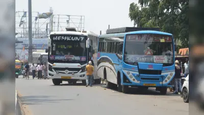 बूटी मोड़ व कांटाटोली पेट्रोल पंप के पास बने अवैध बस स्टैंड, रोज लग रहा जाम