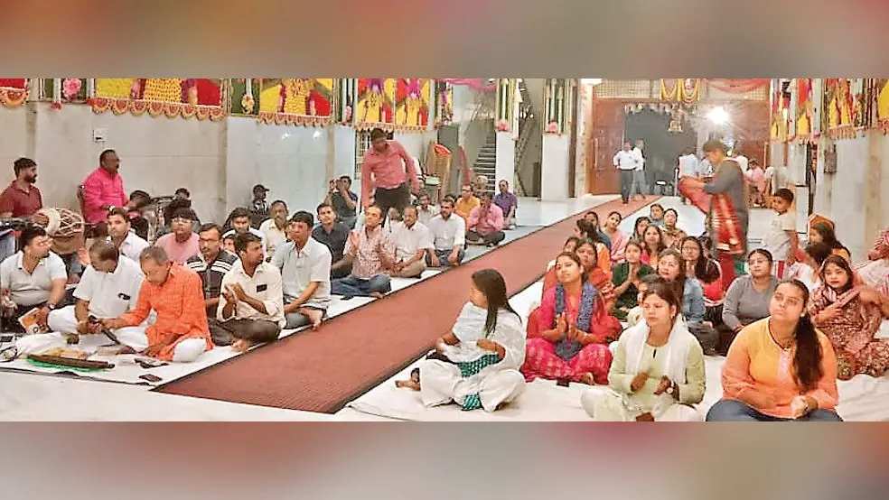 भजनों से गूंज उठा श्याम मंदिर