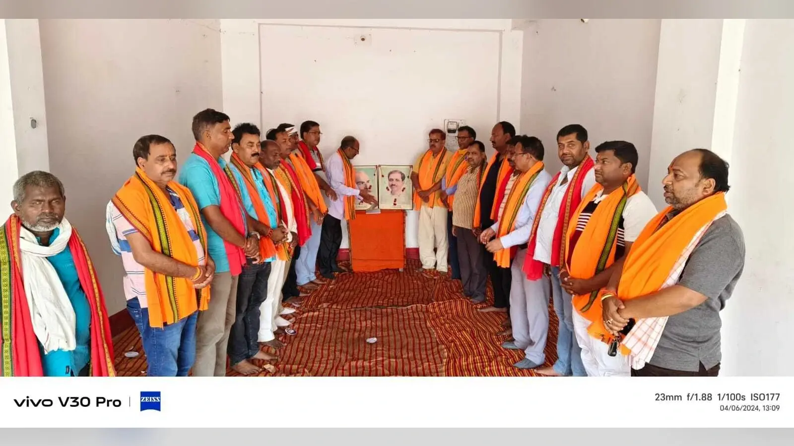 भाजपा के स्थापना दिवस पर संस्थापकों को किया गया नमन