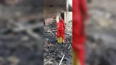 पांच घरों में आग से लाखों की संपत्ति जलकर राख