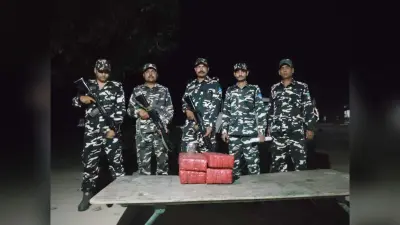 21 किलो गांजा जब्त, तस्कर फरार