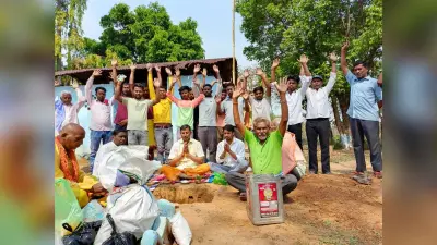 नये राम मंदिर के निर्माण को लेकर भूमि पूजन
