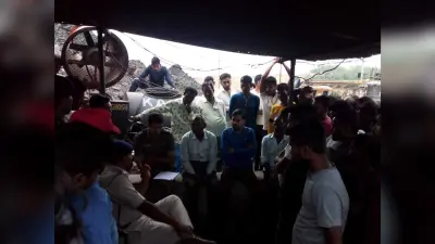 ग्रामीणों ने इसीएल खुशरी ओसीपी का काम ठप कराया
