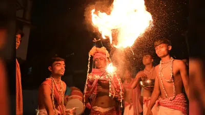 दुर्गापुर के कई क्षेत्रों में गाजन उत्सव की धूम