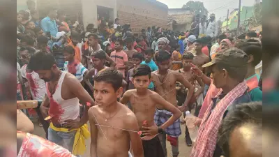 पुंडरू गांव में भोक्ताओं ने दिखाये हैरतअंगेज करतब