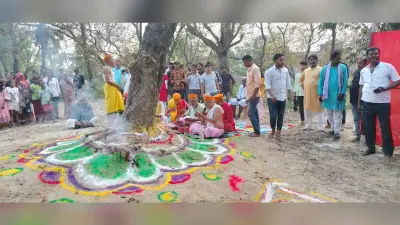 आस्था व श्रद्धा के साथ मां के बेलन्योति का रश्म पूरा