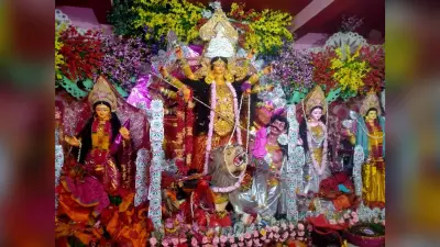मां दुर्गा के आठवें स्वरूप महागौरी की लोगों की पूजा अर्चना