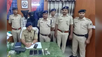 हथियार के साथ लूट की योजना बना रहे तीन बदमाश गिरफ्तार